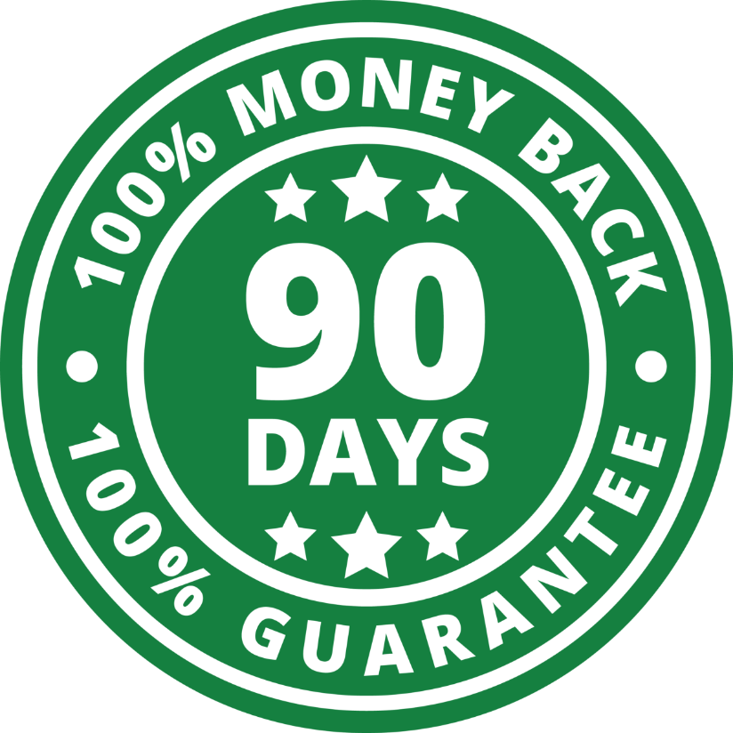 90-day guarantee badge