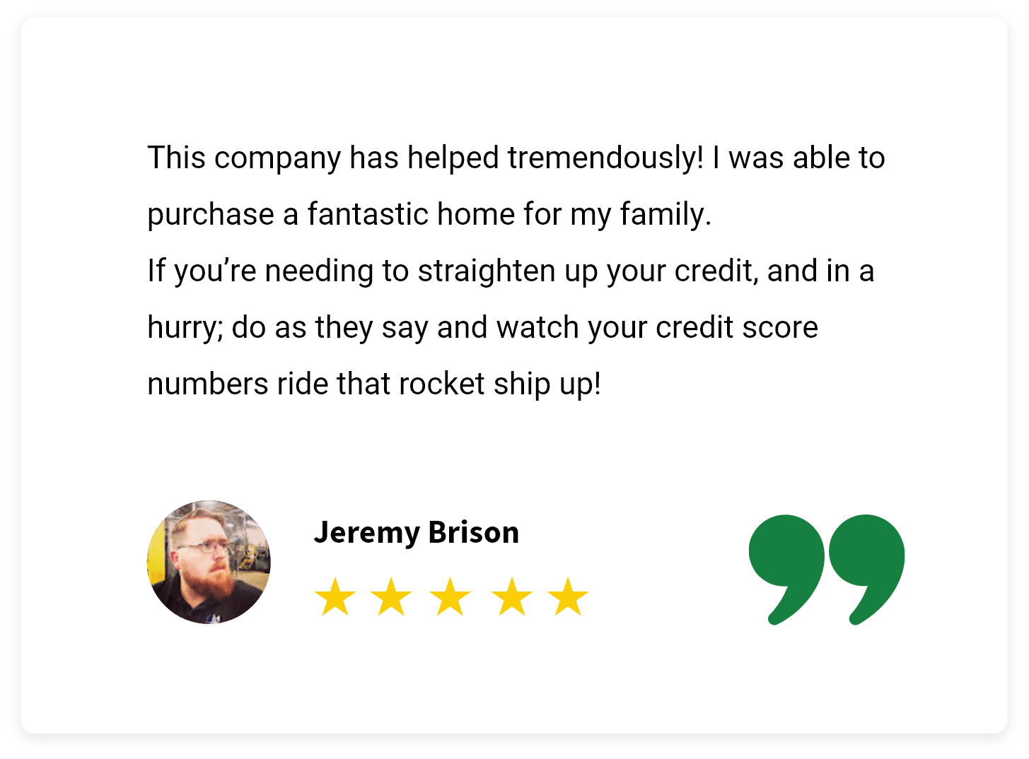 Review from Jeremy Brison
